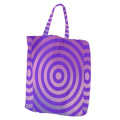 Circle Target Focus Concentric Giant Grocery Zipper Tote by Celenk