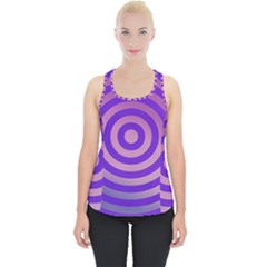 Circle Target Focus Concentric Piece Up Tank Top