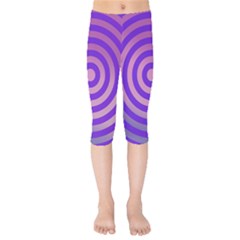 Circle Target Focus Concentric Kids  Capri Leggings 