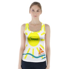 Summer Beach Holiday Holidays Sun Racer Back Sports Top by Celenk