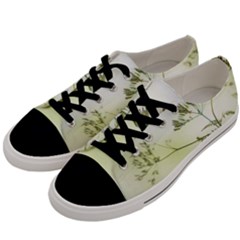 Spring Plant Nature Blue Green Men s Low Top Canvas Sneakers