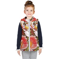 Flower Hostanamone Drawing Plant Kid s Puffer Vest