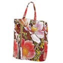 Flower Hostanamone Drawing Plant Giant Grocery Zipper Tote View1