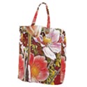 Flower Hostanamone Drawing Plant Giant Grocery Zipper Tote View2