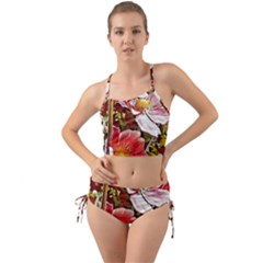 Flower Hostanamone Drawing Plant Mini Tank Bikini Set by Celenk