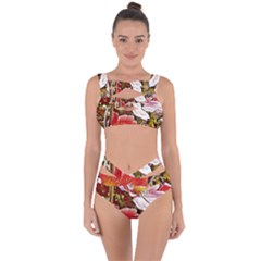 Flower Hostanamone Drawing Plant Bandaged Up Bikini Set  by Celenk