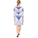 Time Water Movement Drop Of Water Quarter Sleeve Front Wrap Dress	 View2