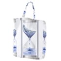 Time Water Movement Drop Of Water Giant Grocery Zipper Tote View2