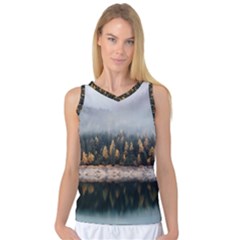 Trees Plants Nature Forests Lake Women s Basketball Tank Top by Celenk