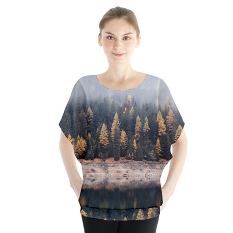 Trees Plants Nature Forests Lake Blouse by Celenk