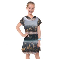 Trees Plants Nature Forests Lake Kids  Drop Waist Dress