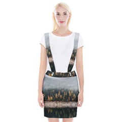 Trees Plants Nature Forests Lake Braces Suspender Skirt