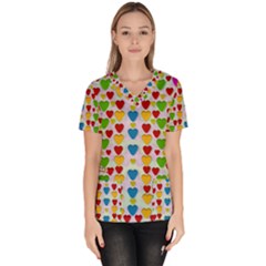 So Sweet And Hearty As Love Can Be Scrub Top by pepitasart