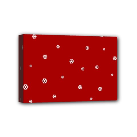 Christmas Pattern Mini Canvas 6  X 4  by Valentinaart