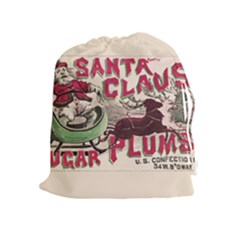 Vintage Santa Claus  Drawstring Pouches (extra Large) by Valentinaart