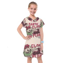 Vintage Santa Claus  Kids  Drop Waist Dress by Valentinaart