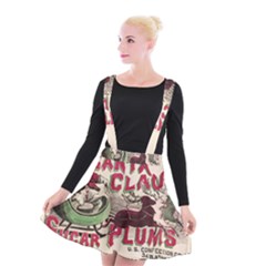 Vintage Santa Claus  Suspender Skater Skirt by Valentinaart