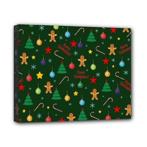 Christmas Pattern Canvas 10  X 8  by Valentinaart