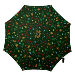 Christmas Pattern Hook Handle Umbrellas (small) by Valentinaart