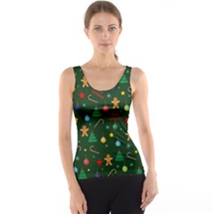 Christmas Pattern Tank Top by Valentinaart