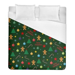 Christmas Pattern Duvet Cover (full/ Double Size) by Valentinaart