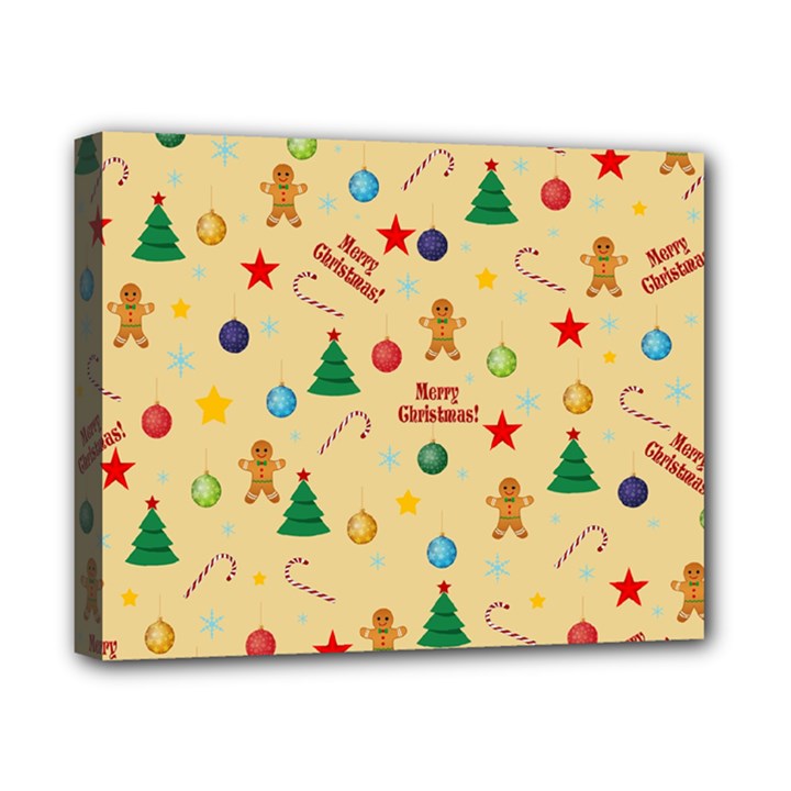 Christmas pattern Canvas 10  x 8 