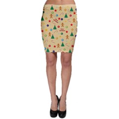 Christmas Pattern Bodycon Skirt by Valentinaart