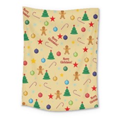 Christmas Pattern Medium Tapestry by Valentinaart