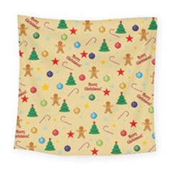 Christmas Pattern Square Tapestry (large) by Valentinaart