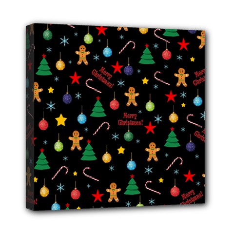 Christmas pattern Mini Canvas 8  x 8 