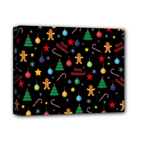 Christmas pattern Deluxe Canvas 14  x 11 