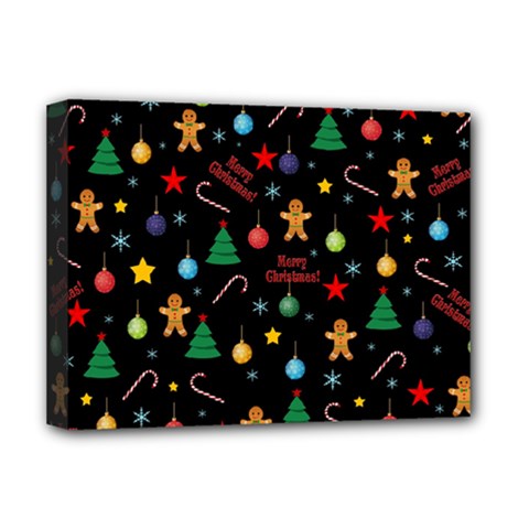 Christmas pattern Deluxe Canvas 16  x 12  