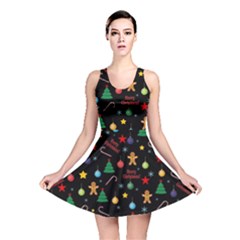 Christmas pattern Reversible Skater Dress