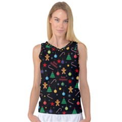 Christmas pattern Women s Basketball Tank Top