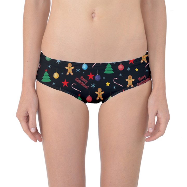 Christmas pattern Classic Bikini Bottoms