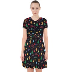 Christmas pattern Adorable in Chiffon Dress