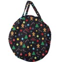 Christmas pattern Giant Round Zipper Tote View1