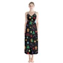 Christmas pattern Button Up Chiffon Maxi Dress View1