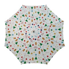 Christmas Pattern Golf Umbrellas by Valentinaart