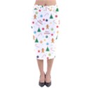 Christmas pattern Velvet Midi Pencil Skirt View1