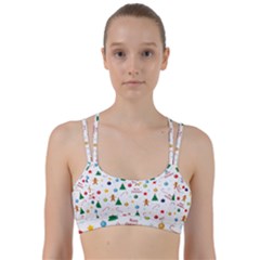 Christmas Pattern Line Them Up Sports Bra by Valentinaart