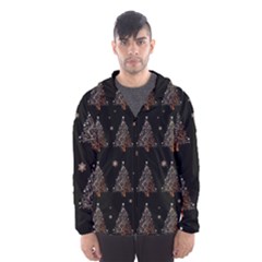 Christmas Tree - Pattern Hooded Wind Breaker (men)