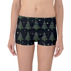 Christmas Tree - Pattern Boyleg Bikini Bottoms by Valentinaart