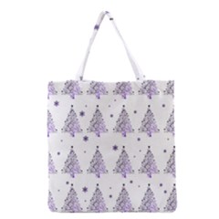 Christmas Tree - Pattern Grocery Tote Bag