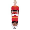 Cutieful Kids Art Funny Zwarte Piet Friend of St  Nicholas wearing his Miter Quarter Sleeve Wrap Maxi Dress View2