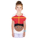 Cutieful Kids Art Funny Zwarte Piet Friend of St  Nicholas wearing his Miter Kids  One Piece Tee View1