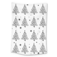 Christmas Tree - Pattern Large Tapestry by Valentinaart