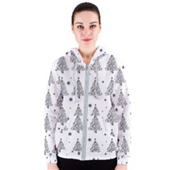 Christmas Tree - Pattern Women s Zipper Hoodie