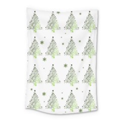 Christmas Tree - Pattern Small Tapestry by Valentinaart