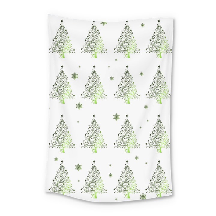 Christmas tree - pattern Small Tapestry